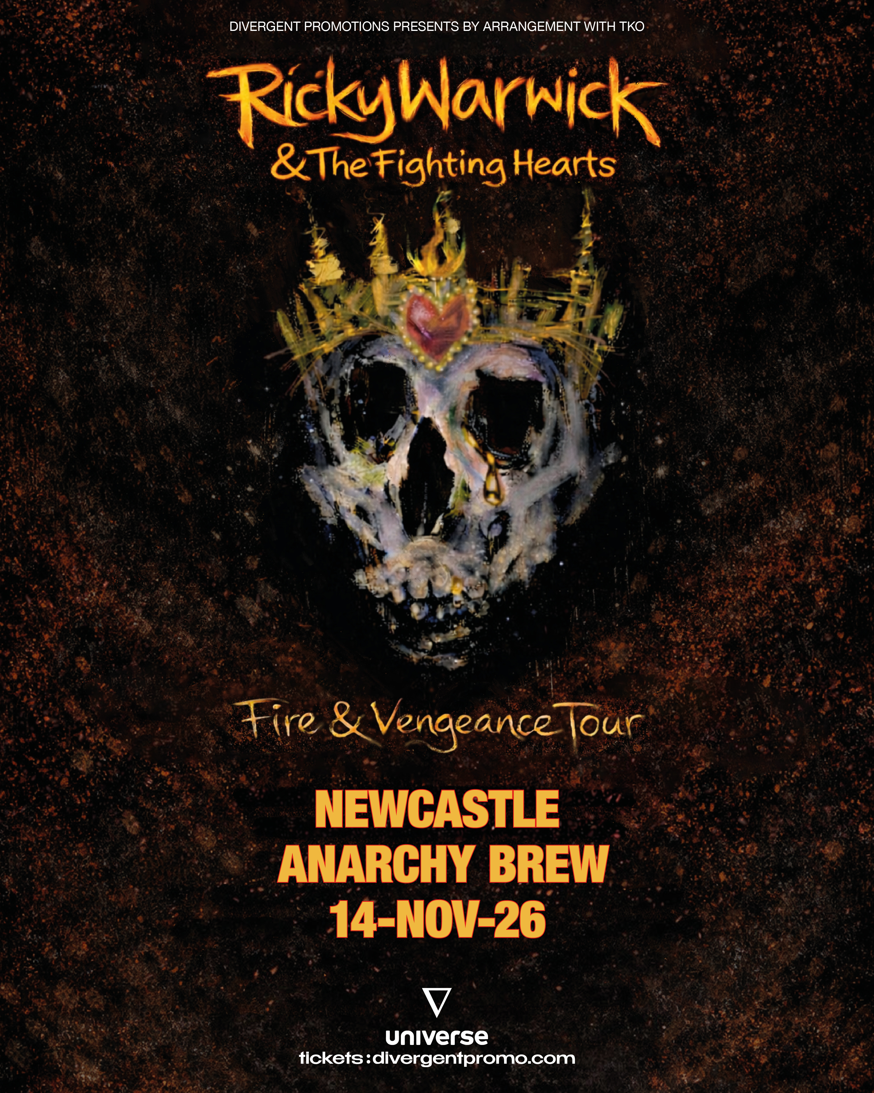 Ricky Warwick & The Fighting Hearts + RT-Zed