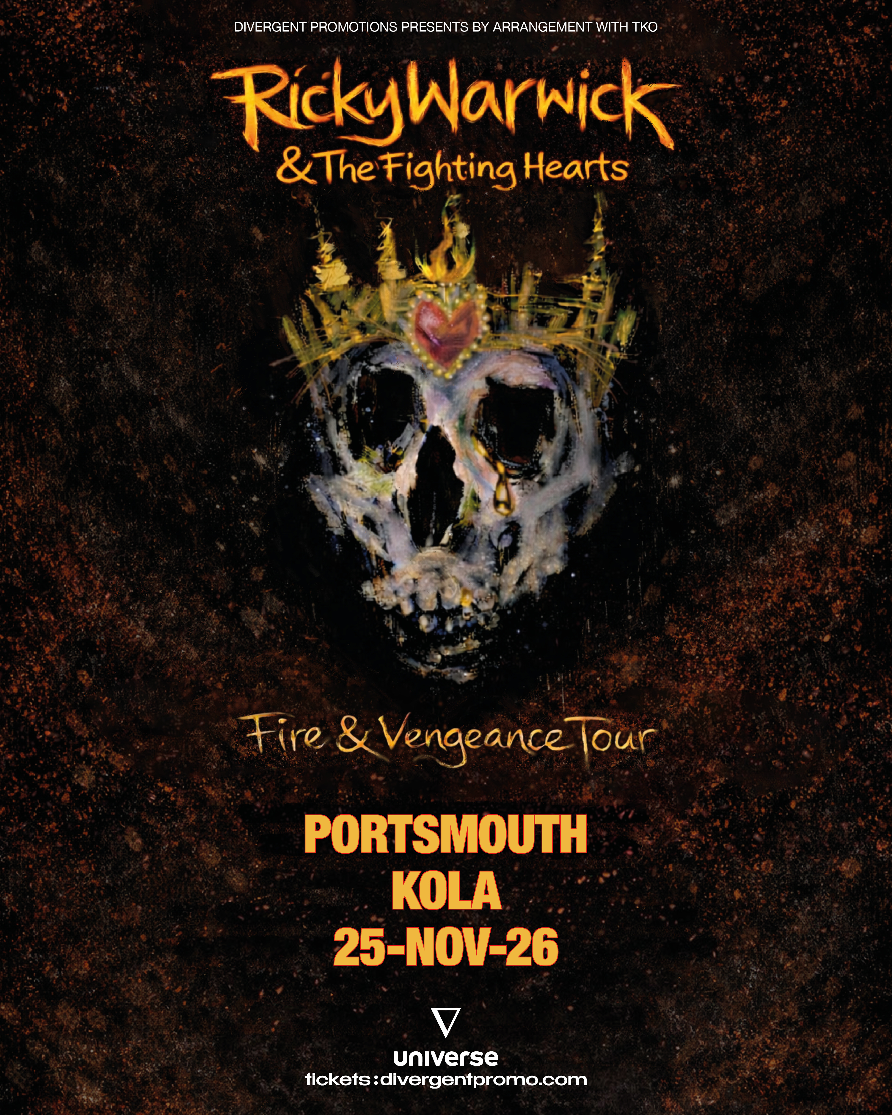Ricky Warwick & The Fighting Hearts + RT-Zed