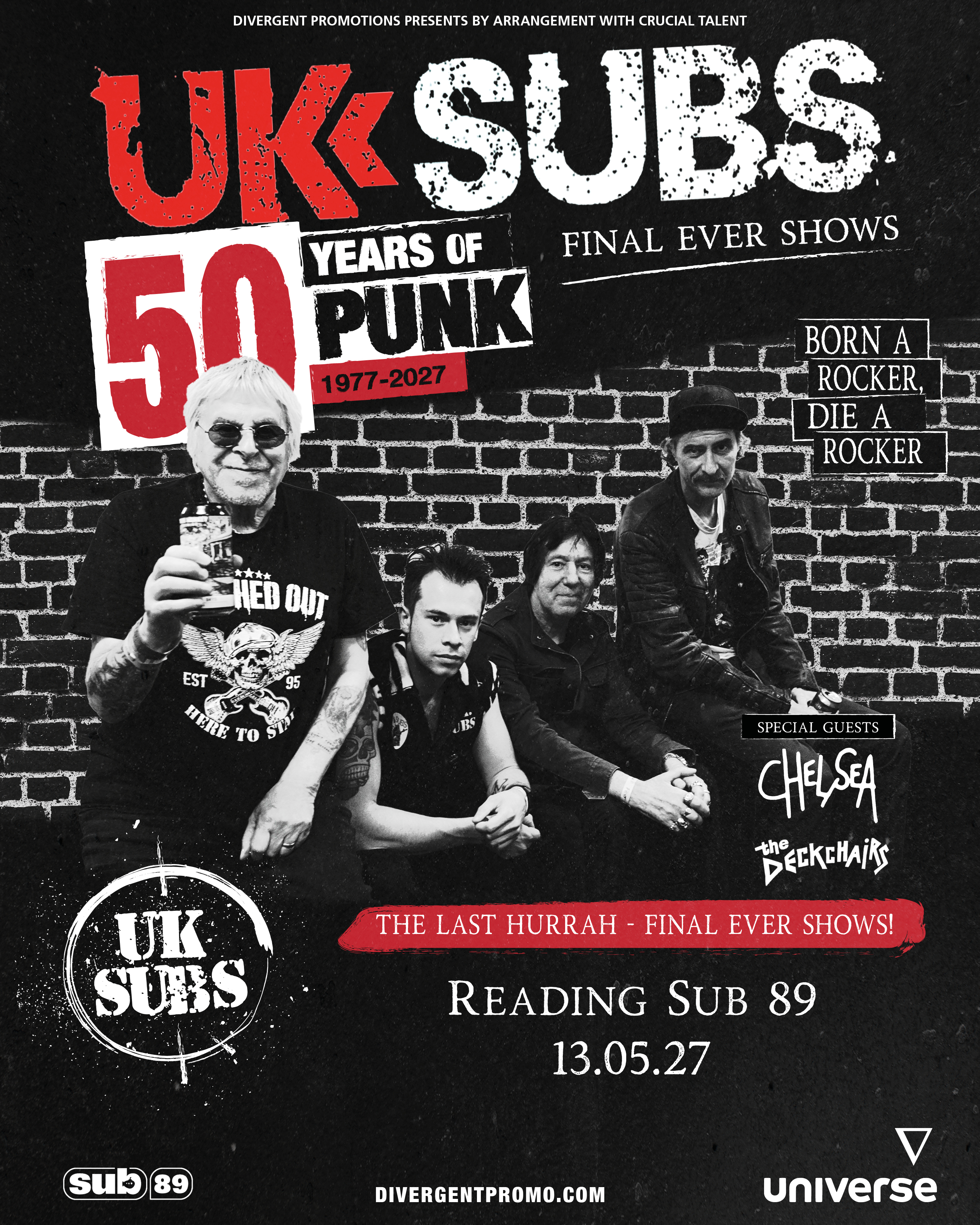 UK Subs + Chelsea + The Deckchairs